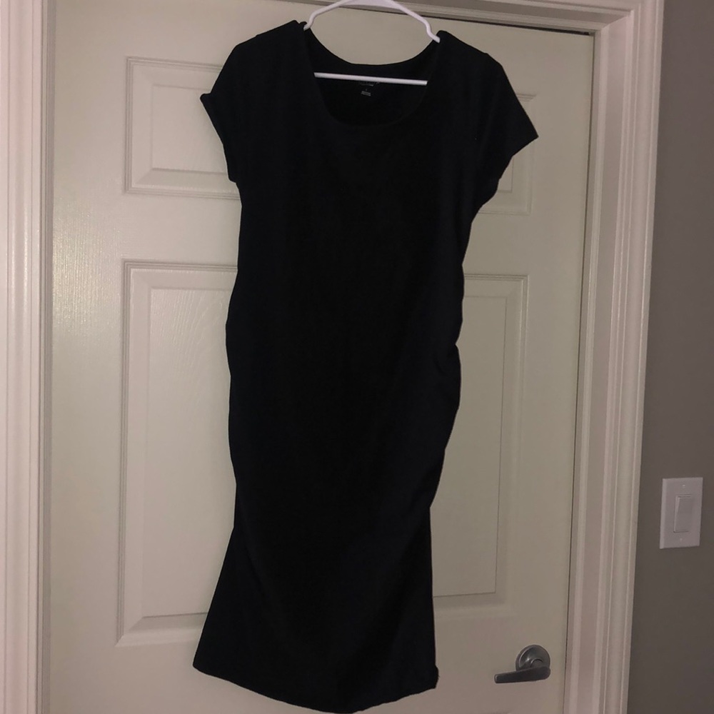 Black maternity dress